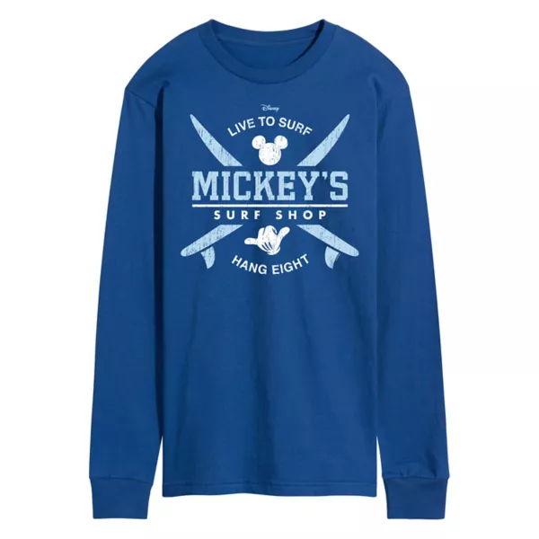 Мужская футболка с принтом Mickey Surf Shop Disney, синий 
Мужская футболка с принтом Mickey Surf Shop Disney, синий