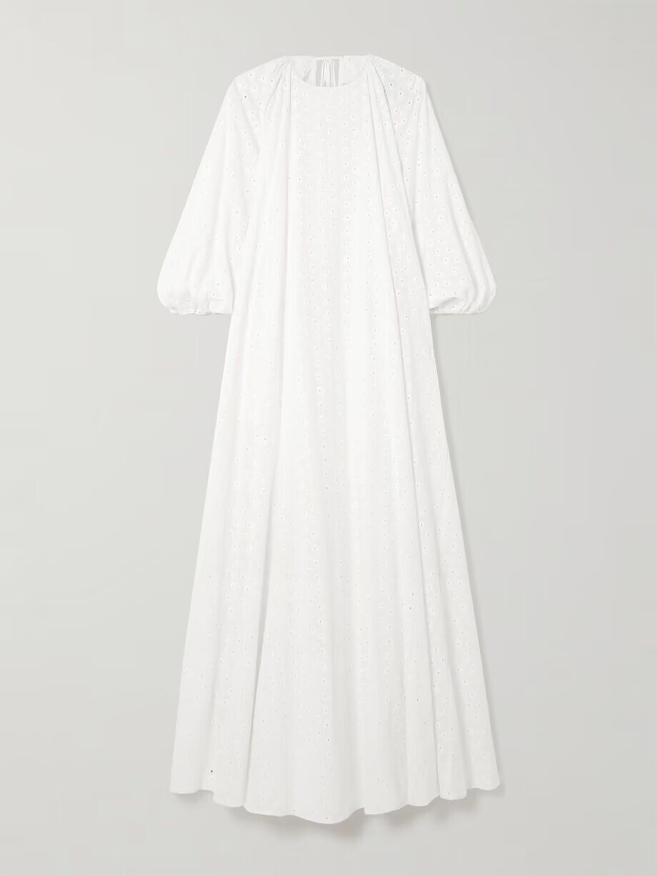 Платье макси Fran с открытой спиной и вышивкой английской вышивки Bernadette, белый
Платье макси Fran с открытой спиной и вышивкой английской вышивки Bernadette, белый