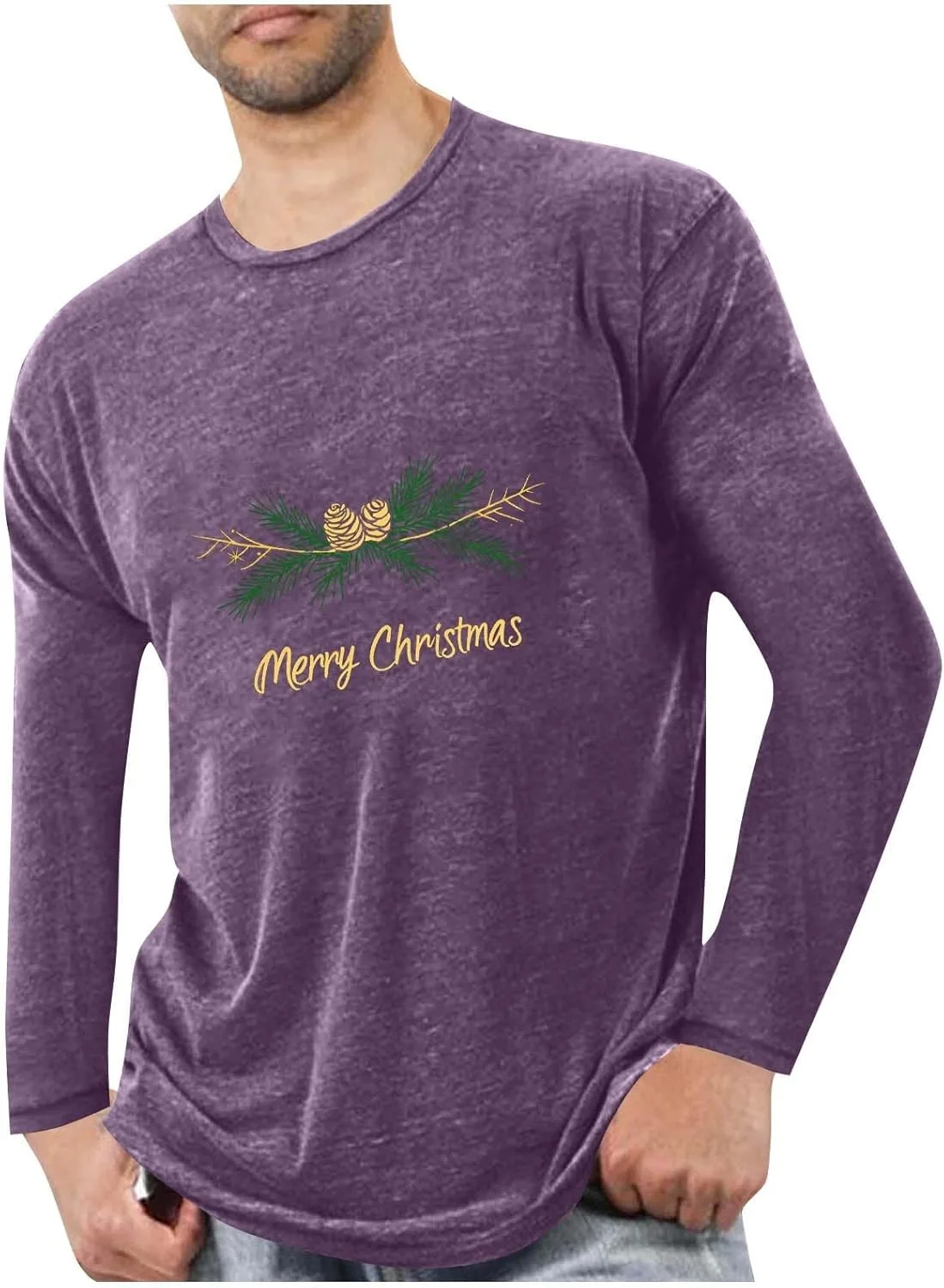 Мужская футболка с новогодним принтом
Мужская футболка с новогодним принтом