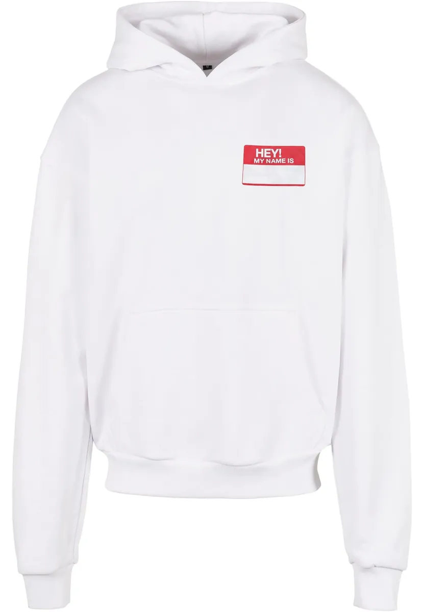 Толстовка с капюшоном Upscale от Mister Tee "Upscale от Mister Tee Men Hey! Толстовка "Меня зовут оверсайз" Upscale By Mister Tee, белый 
Толстовка с капюшоном Upscale от Mister Tee "Upscale от Mister Tee Men Hey! Толстовка "Меня зовут оверсайз" Upscale By Mister Tee, белый