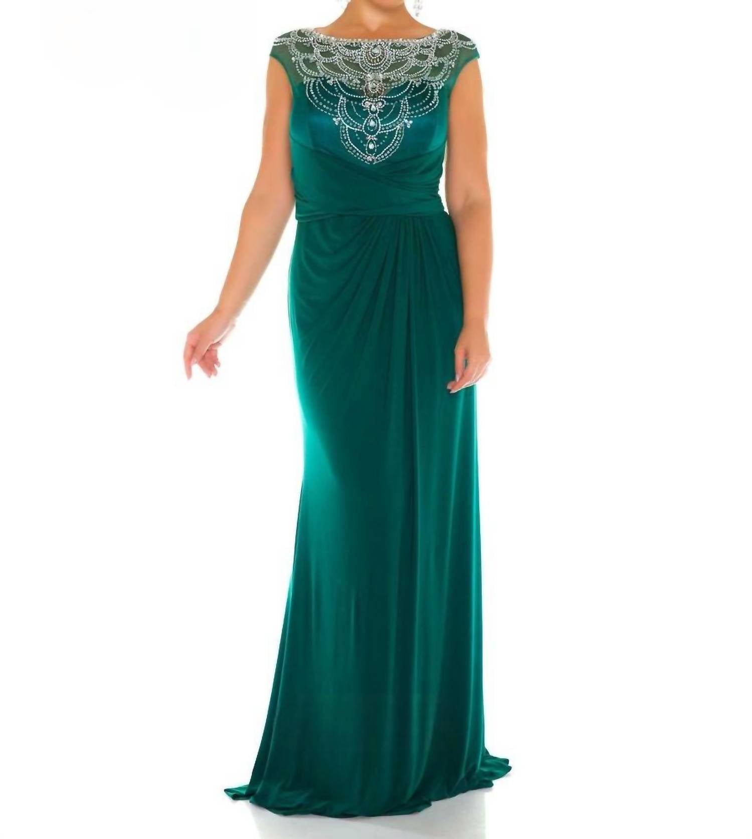 Иллюзионное бисерное платье с воротником - Plus In Deep Emerald Mac Duggal
Иллюзионное бисерное платье с воротником - Plus In Deep Emerald Mac Duggal