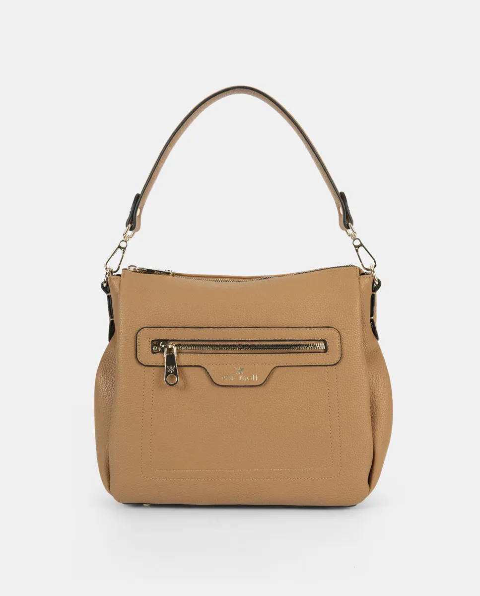 Сумка с застежкой-молнией, плечевой ремень. Он имеет два внешних кармана на молнии, один спереди и один сзади Pepe Moll, коричневый
Сумка с застежкой-молнией, плечевой ремень. Он имеет два внешних кармана на молнии, один спереди и один сзади Pepe Moll, коричневый