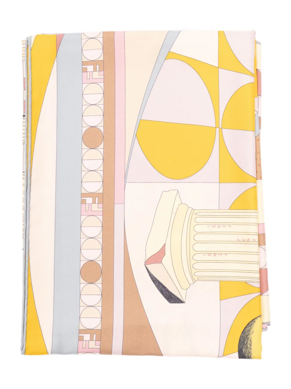 Шелковый шарф Moonlight Echoes с геометрическим принтом FENDI, розовый
Шелковый шарф Moonlight Echoes с геометрическим принтом FENDI, розовый