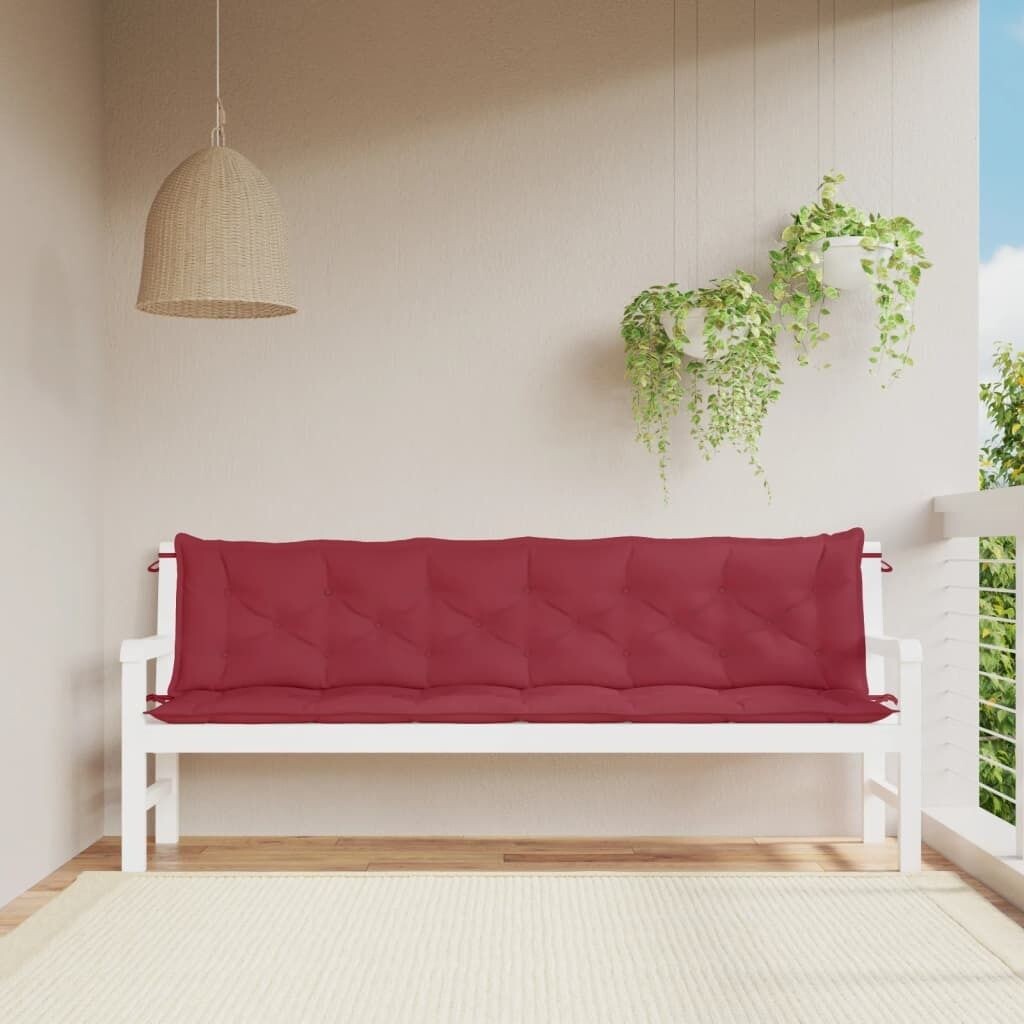 Подушки для садовой скамейки Ankonbej, 2 шт., винно-красные, 200x50x7 см, ткань Оксфорд
Подушки для садовой скамейки Ankonbej, 2 шт., винно-красные, 200x50x7 см, ткань Оксфорд