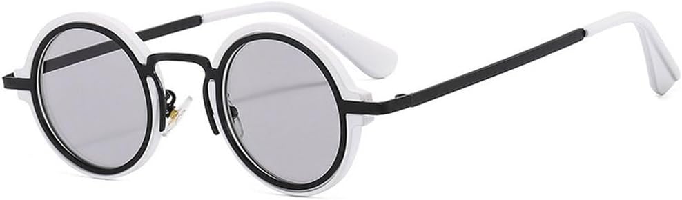 Модные маленькие круглые мужские солнцезащитные очки в стиле панк, ретро, прозрачные градиентные линзы, защита от УФ-излучения UV400, женские солнцезащитные очки в тренде SKFGNX, White Light Gray
Модные маленькие круглые мужские солнцезащитные очки в стиле панк, ретро, прозрачные градиентные линзы, защита от УФ-излучения UV400, женские солнцезащитные очки в тренде SKFGNX, White Light Gray