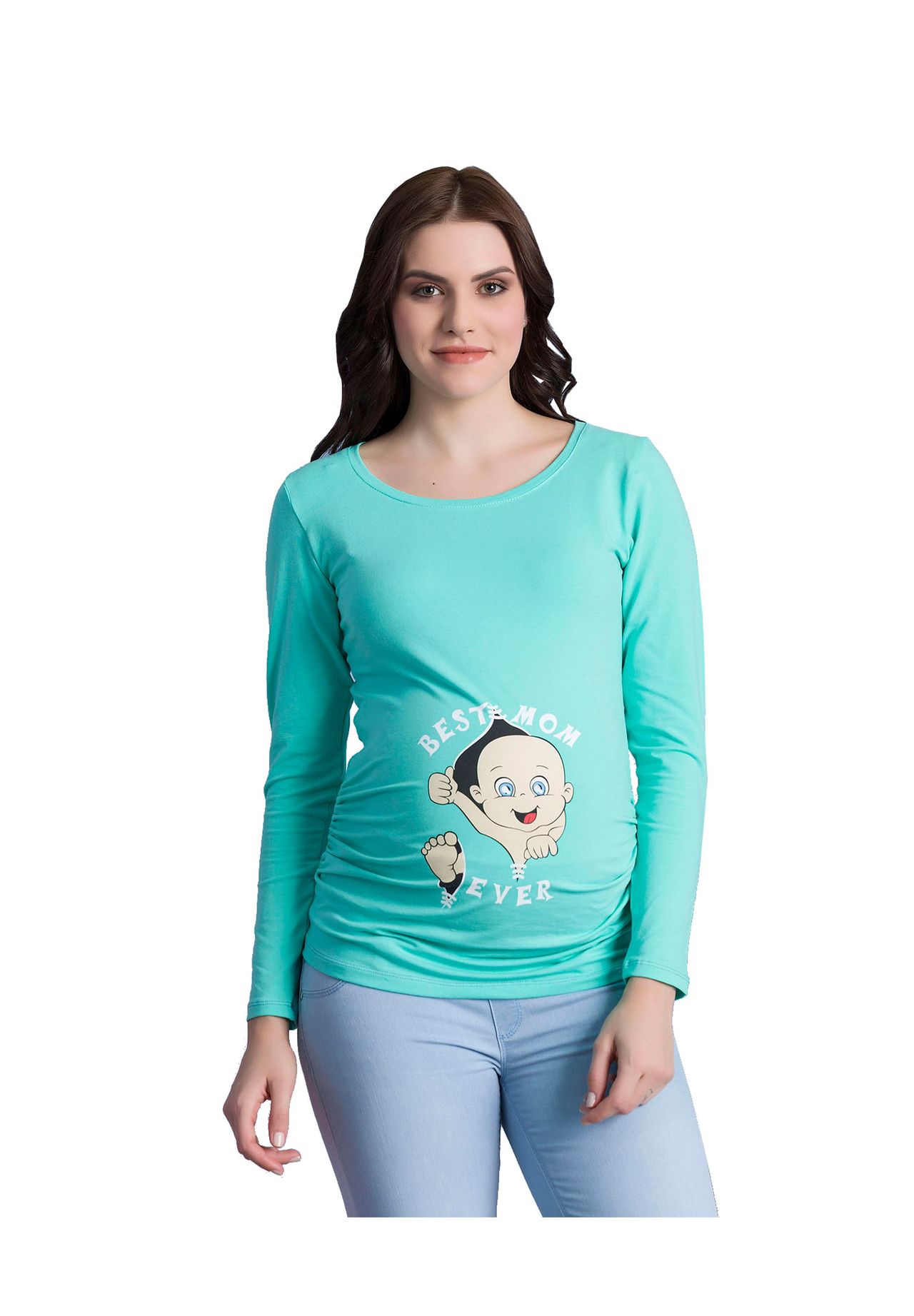 Рубашка для беременных с длинными рукавами и мотивом Best Mom Ever M.M.C., мятный
Рубашка для беременных с длинными рукавами и мотивом Best Mom Ever M.M.C., мятный