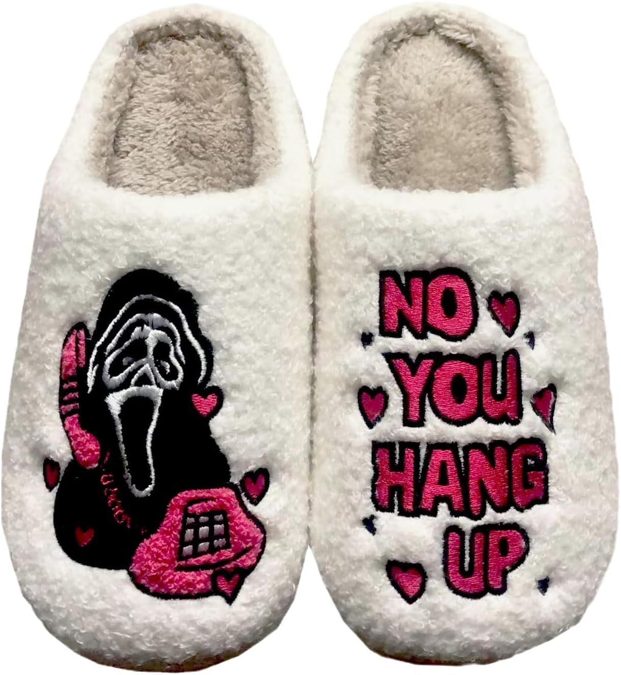 Забавные сланцы QBTZJ на Хэллоуин для женщин и мужчин, милые плюшевые теплые удобные легкие тапочки для пар, No You
Забавные сланцы QBTZJ на Хэллоуин для женщин и мужчин, милые плюшевые теплые удобные легкие тапочки для пар, No You