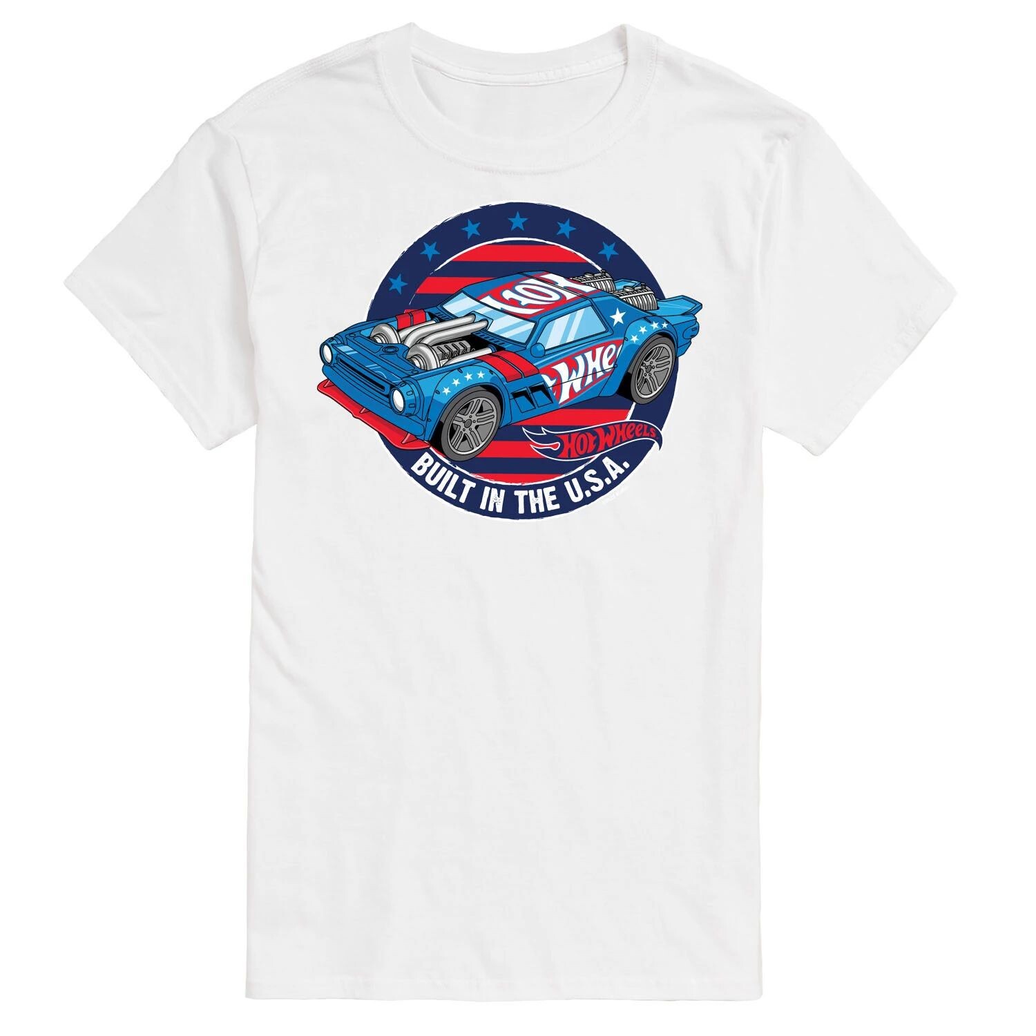 Футболка с графическими рисунками Big & Tall, построенная в США Hot Wheels, белый
Футболка с графическими рисунками Big & Tall, построенная в США Hot Wheels, белый