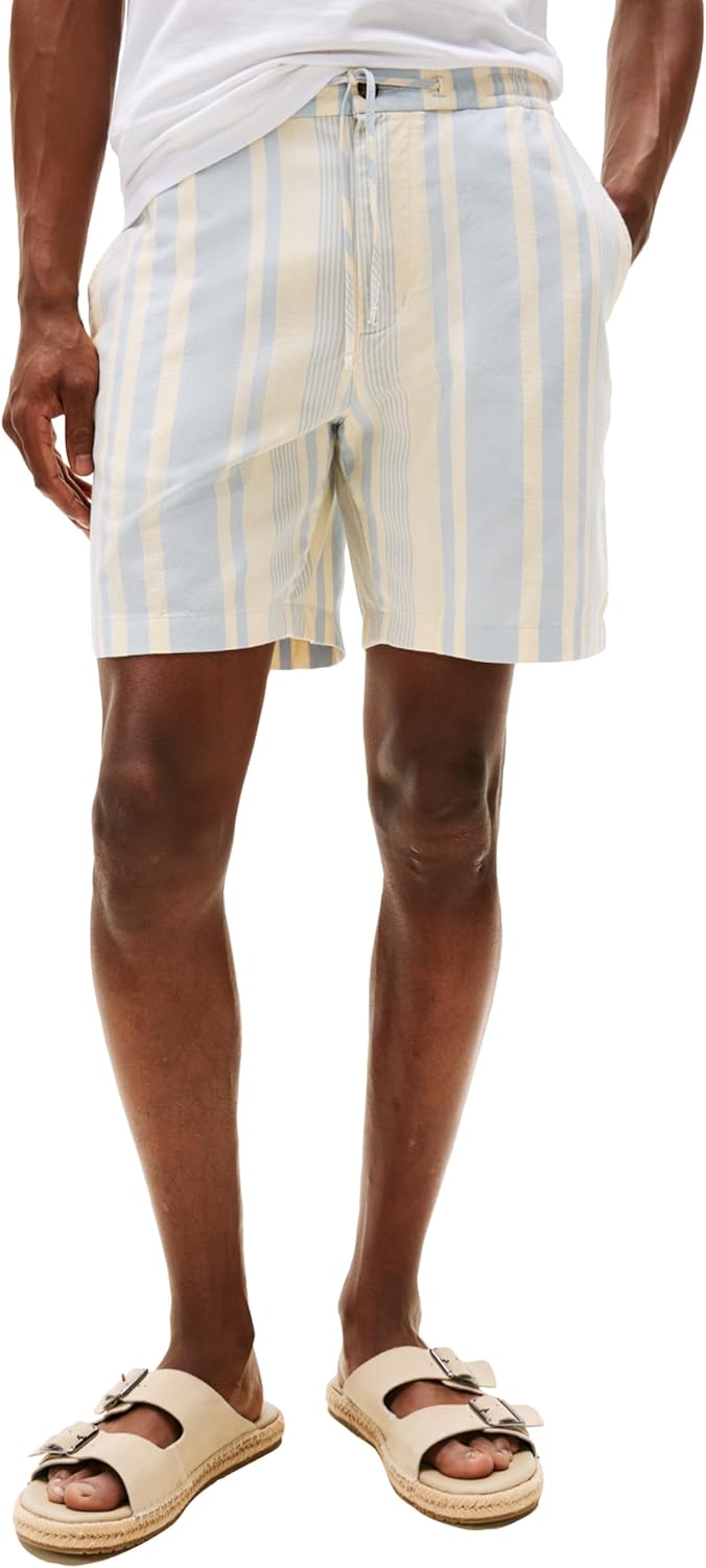 Мужские шорты Tommy Hilfiger Regular Fit из хлопка Mercer длиной 7 дюймов, Breezy Blue / Ivory Petal
Мужские шорты Tommy Hilfiger Regular Fit из хлопка Mercer длиной 7 дюймов, Breezy Blue / Ivory Petal