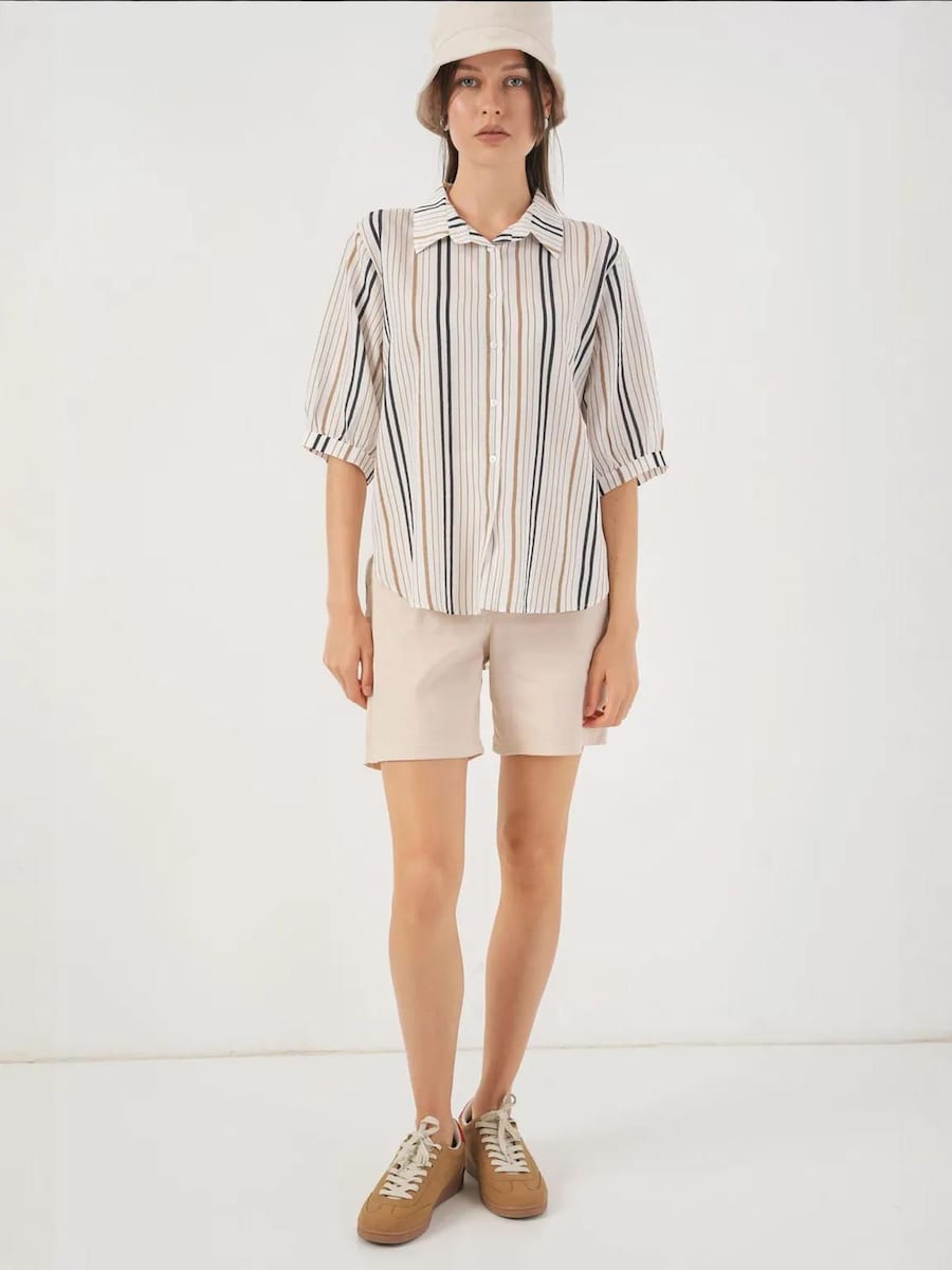 Блуза Bigdart, коричневый/светло-бежевый
Блуза Bigdart, коричневый/светло-бежевый