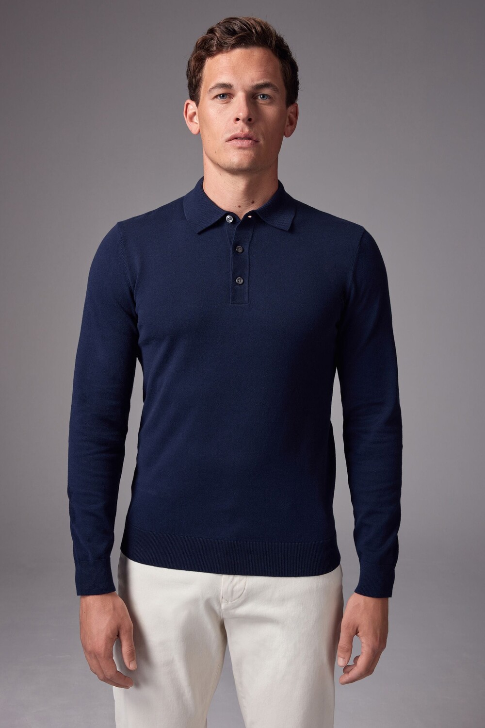 Трикотажная рубашка поло с длинным рукавом Next, синий
Трикотажная рубашка поло с длинным рукавом Next, синий