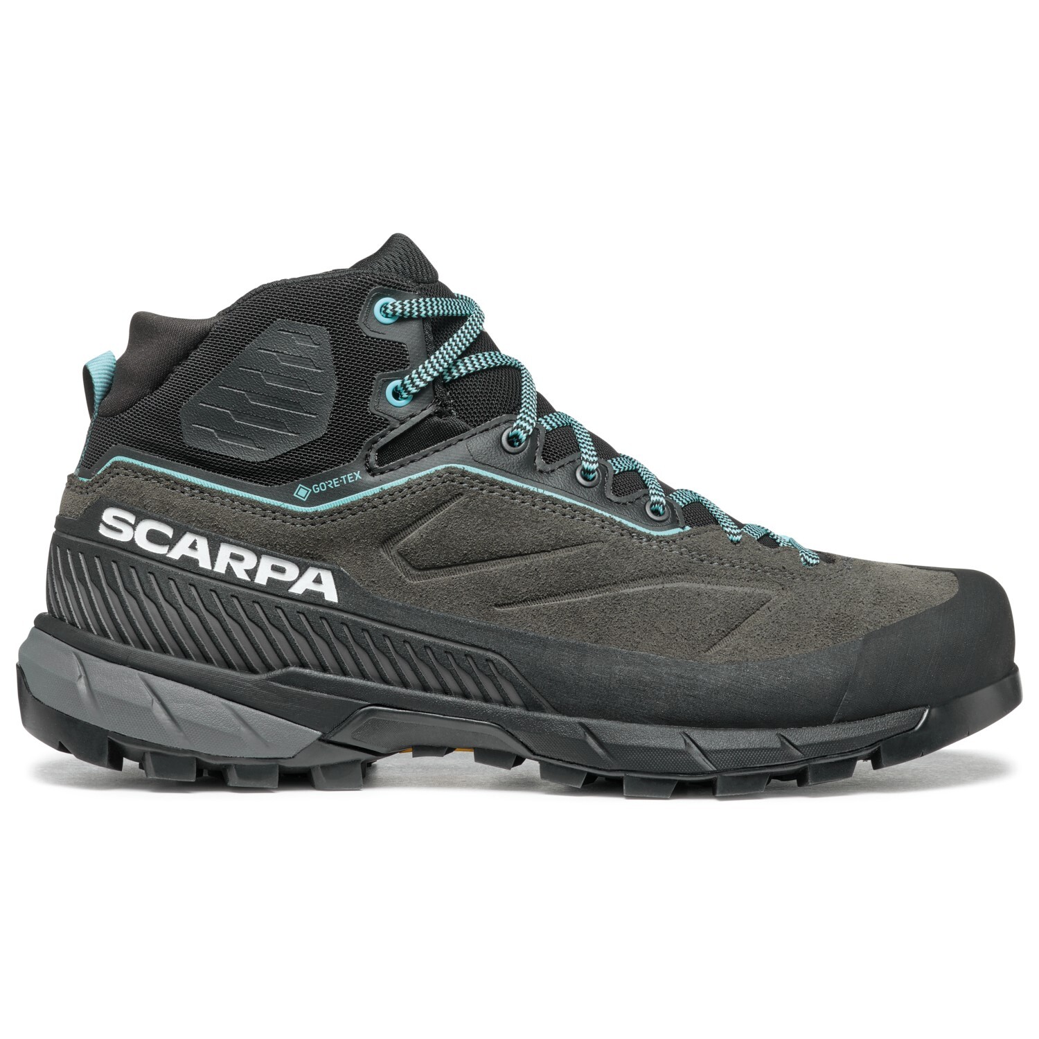 Походная обувь Scarpa Rapid XT Mid GTX, цвет Shark/Aqua 
Походная обувь Scarpa Rapid XT Mid GTX, цвет Shark/Aqua