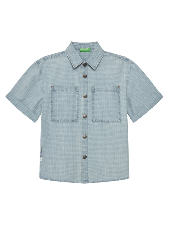 Рубашка обычного кроя 53Z9CQ046 United Colors Of Benetton, синий 
Рубашка обычного кроя 53Z9CQ046 United Colors Of Benetton, синий