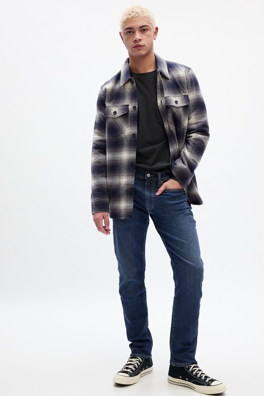 Узкие гибкие джинсы стрейч Gap, синий
Узкие гибкие джинсы стрейч Gap, синий