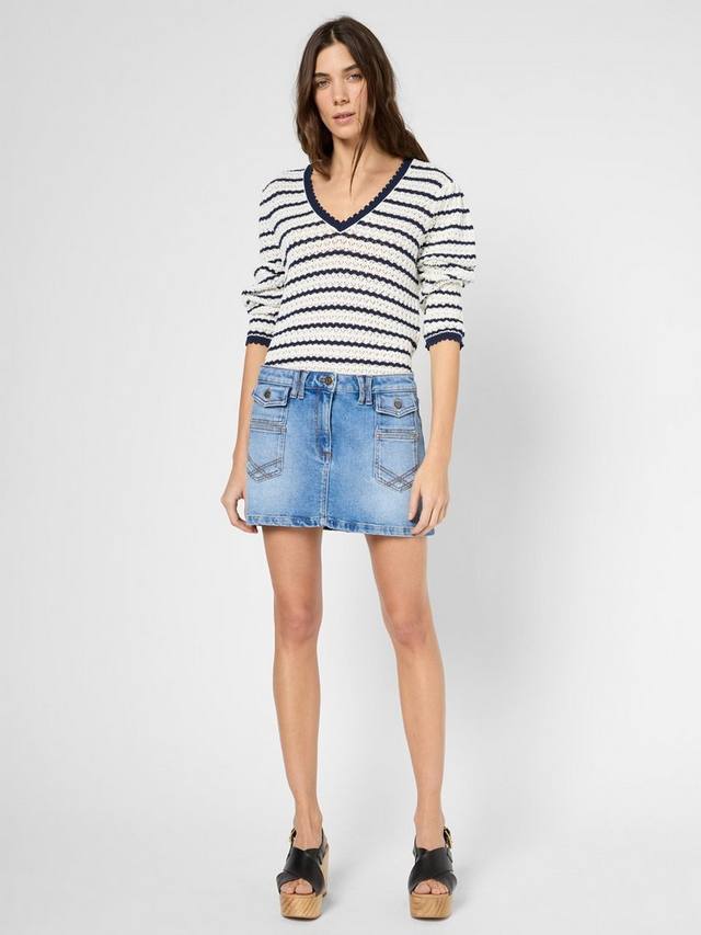 Джемпер в полоску из органического хлопка jaina Gerard Darel, цвет White/Navy
Джемпер в полоску из органического хлопка jaina Gerard Darel, цвет White/Navy