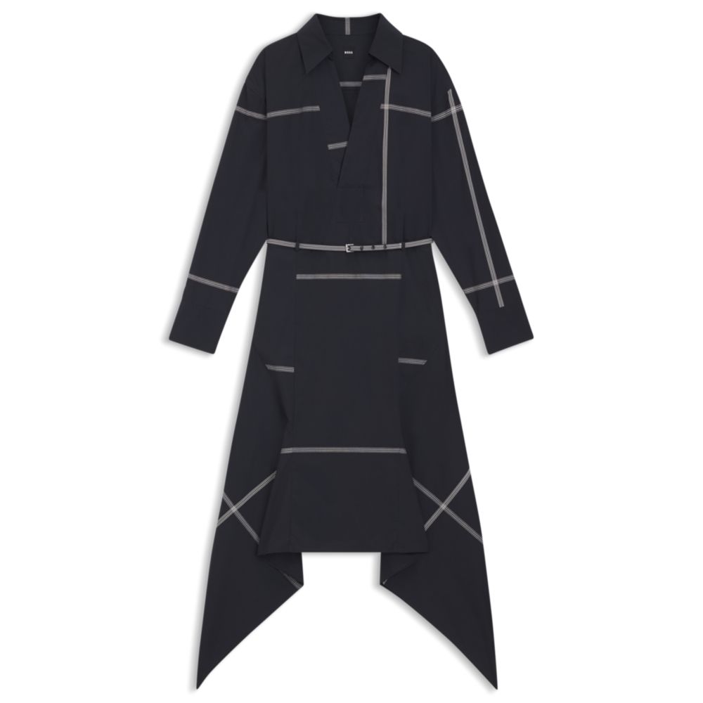 Платье-рубашка в клетку из хлопчатобумажной ткани BOSS, темно-синий
Платье-рубашка в клетку из хлопчатобумажной ткани BOSS, темно-синий