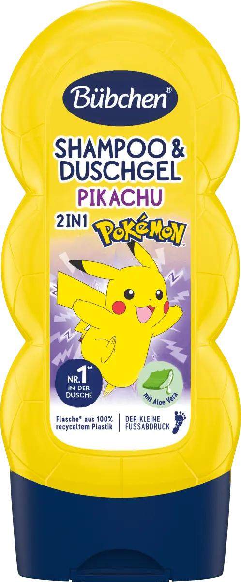 Детский шампунь и усилитель Гель для душа 2в1 Покемон Пикачу 230 мл Bübchen
Детский шампунь и усилитель Гель для душа 2в1 Покемон Пикачу 230 мл Bübchen