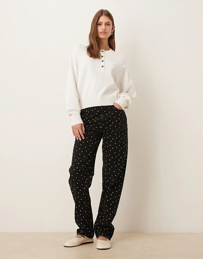 Узкие брюки средней посадки ASOS DESIGN в горошек
Узкие брюки средней посадки ASOS DESIGN в горошек