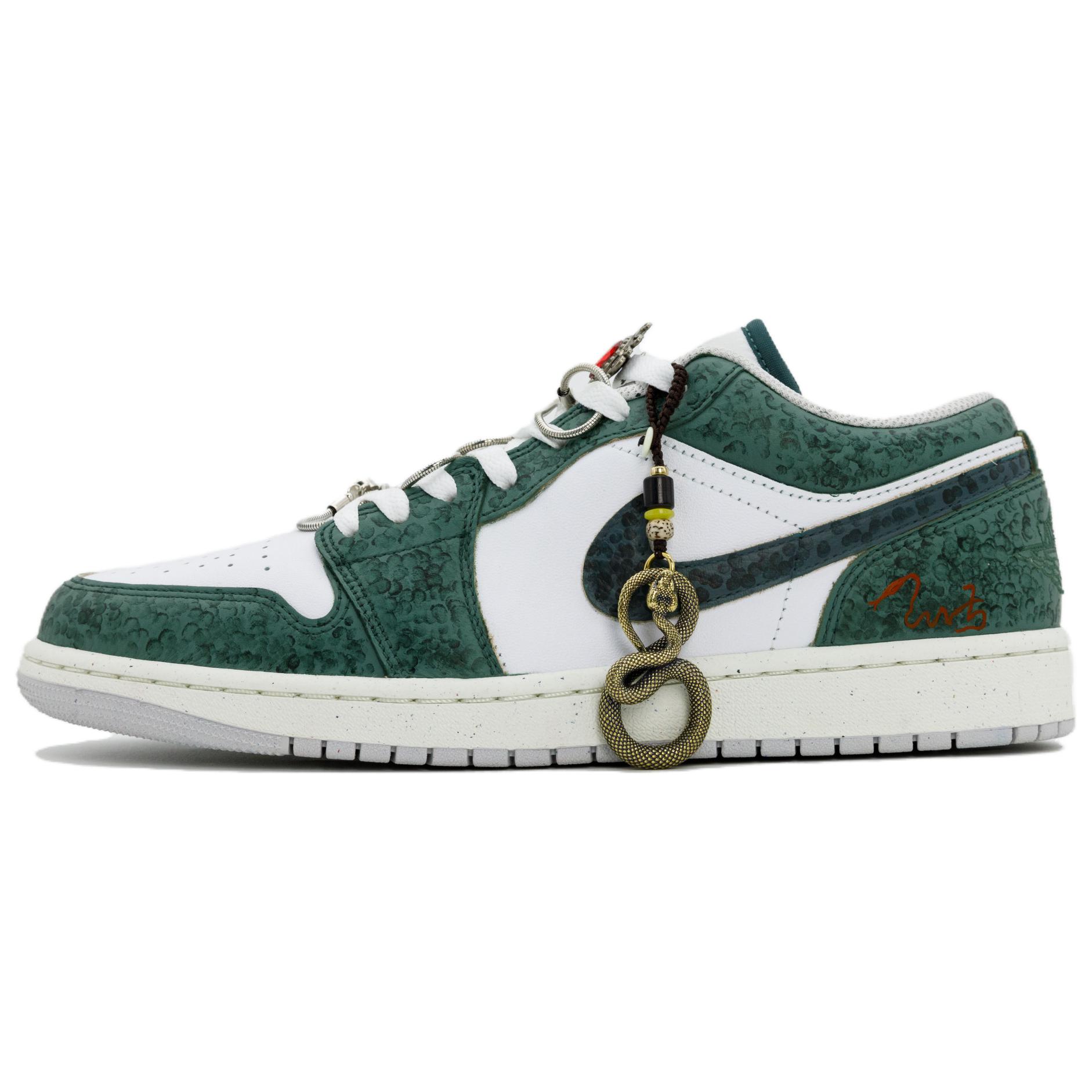 Jordan Баскетбольные кроссовки Air 1 Green Dreamy Serpent Trail с антискользящим покрытием, износостойкие, низкие, винтажные, мужские, зеленые
Jordan Баскетбольные кроссовки Air 1 Green Dreamy Serpent Trail с антискользящим покрытием, износостойкие, низкие, винтажные, мужские, зеленые