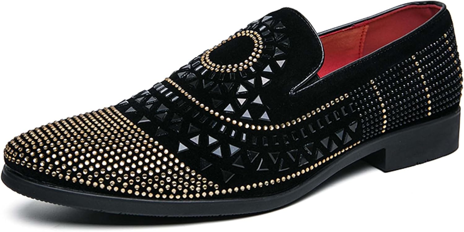 Мужские лоферы без шнурков, кожаные туфли с зауженным носком, украшение со стразами, повседневные лоферы, мужские формальные лоферы, подходящие для повседневной носки, вечеринок, ночных клубов, свиданий, официальных мероприятий и т.д Vtiao, черн...
Мужские лоферы без шнурков, кожаные туфли с зауженным носком, украшение со стразами, повседневные лоферы, мужские формальные лоферы, подходящие для повседневной носки, вечеринок, ночных клубов, свиданий, официальных мероприятий и т.д Vtiao, черн...