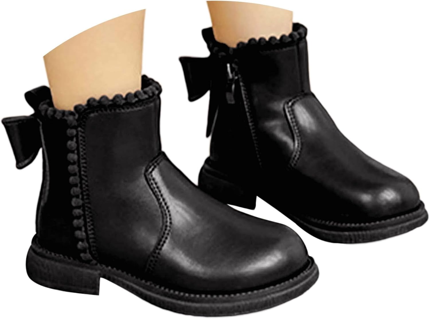 Детские Ботильоны для Девочек Удобные Короткие Ботинки на Плоской Подошве с Боковой Молнией и Бантиком JEUROT, Black
Детские Ботильоны для Девочек Удобные Короткие Ботинки на Плоской Подошве с Боковой Молнией и Бантиком JEUROT, Black