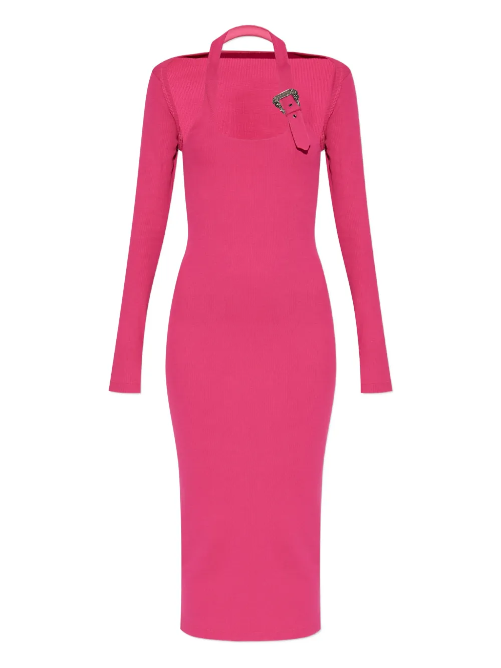 Платье миди в рубчик с пряжкой в стиле барокко Versace Jeans Couture, розовый
Платье миди в рубчик с пряжкой в стиле барокко Versace Jeans Couture, розовый