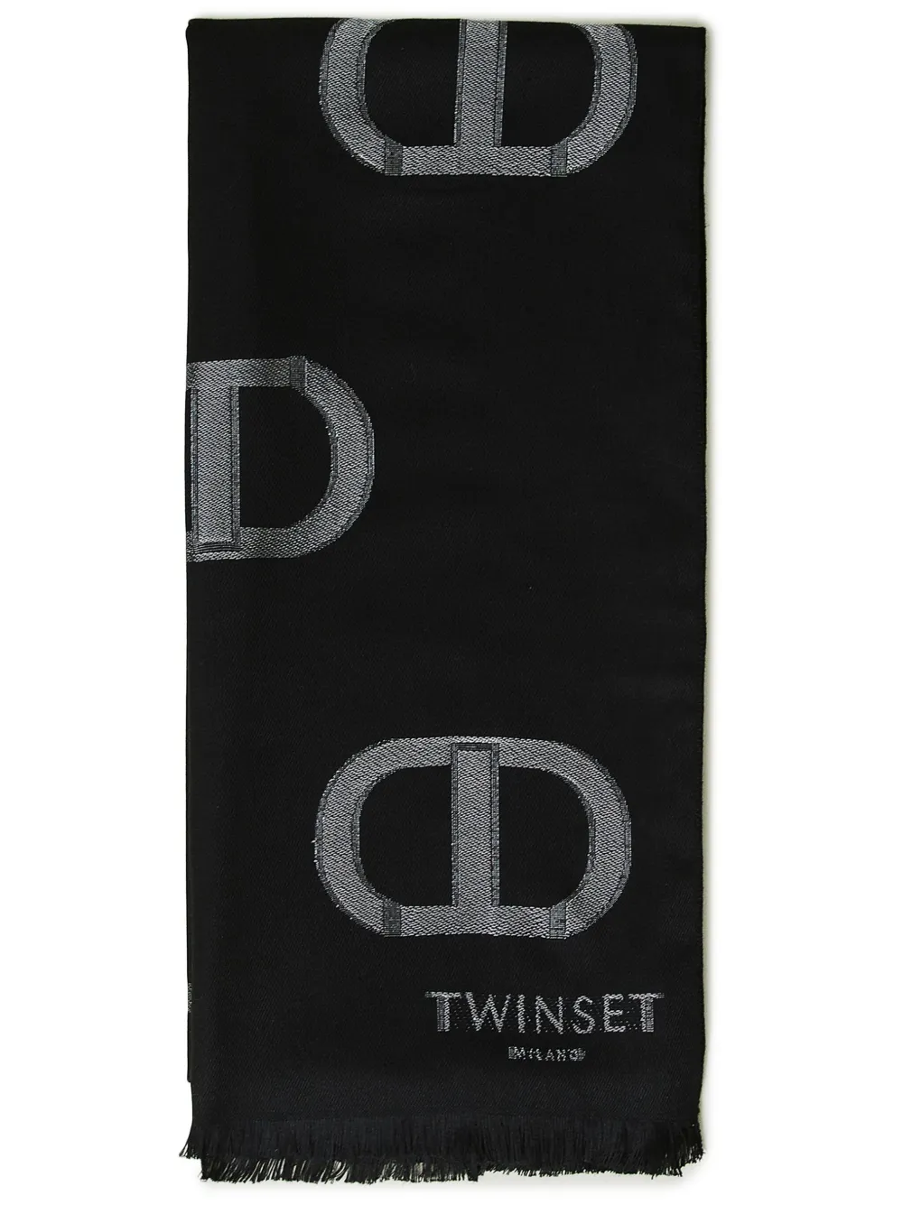 Шарф с логотипом Twinset, черный
Шарф с логотипом Twinset, черный