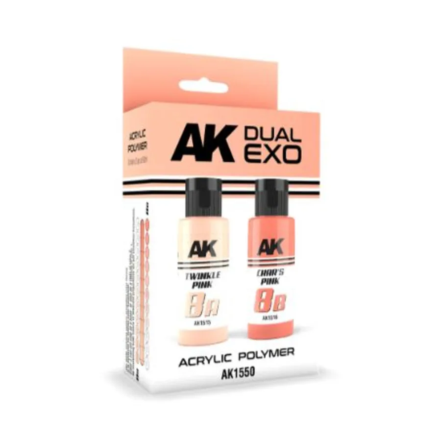 Розовый набор Twinkle Pink & Char's (2 x 60 мл), Paint - Dual Exo Sets (AK-Interactive)
Розовый набор Twinkle Pink & Char's (2 x 60 мл), Paint - Dual Exo Sets (AK-Interactive)