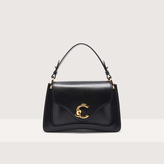 Сумка top-handle Coccinelle C-Me Calf Cocker small, цвет Noir 
Сумка top-handle Coccinelle C-Me Calf Cocker small, цвет Noir