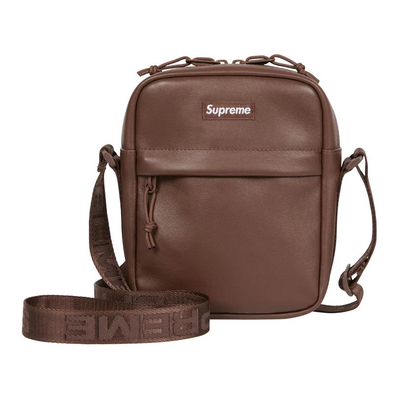 Кожаная сумка-кроссбод Supreme коричневая унисекс
Кожаная сумка-кроссбод Supreme коричневая унисекс