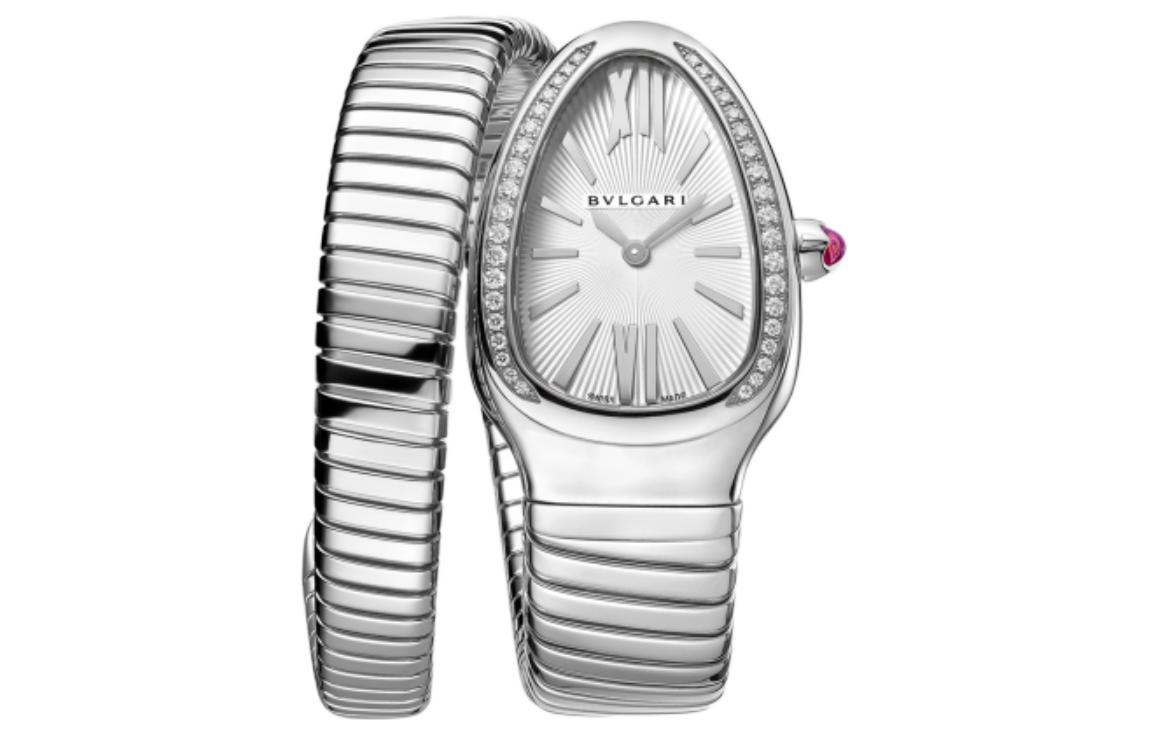 BVLGARI Серпенти Тубогас наручные часы кварцевый механизм браслет из нержавеющей стали 35 мм серебристый циферблат женские водонепроницаемые 30 м
BVLGARI Серпенти Тубогас наручные часы кварцевый механизм браслет из нержавеющей стали 35 мм серебристый циферблат женские водонепроницаемые 30 м