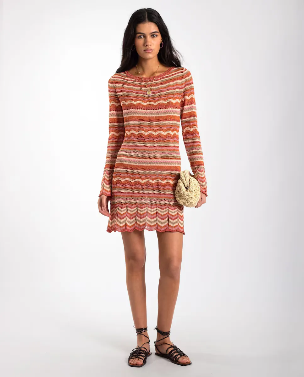 Короткое облегающее платье с расклешенными рукавами The-Are, мультиколор
Короткое облегающее платье с расклешенными рукавами The-Are, мультиколор