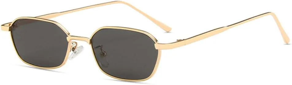 Маленькие солнцезащитные очки для женщин и мужчин в стиле стимпанк с металлической оправой, ретро-очки для мужчин с защитой от УФ-излучения UV400 MTZJH, Gold-black
Маленькие солнцезащитные очки для женщин и мужчин в стиле стимпанк с металлической оправой, ретро-очки для мужчин с защитой от УФ-излучения UV400 MTZJH, Gold-black