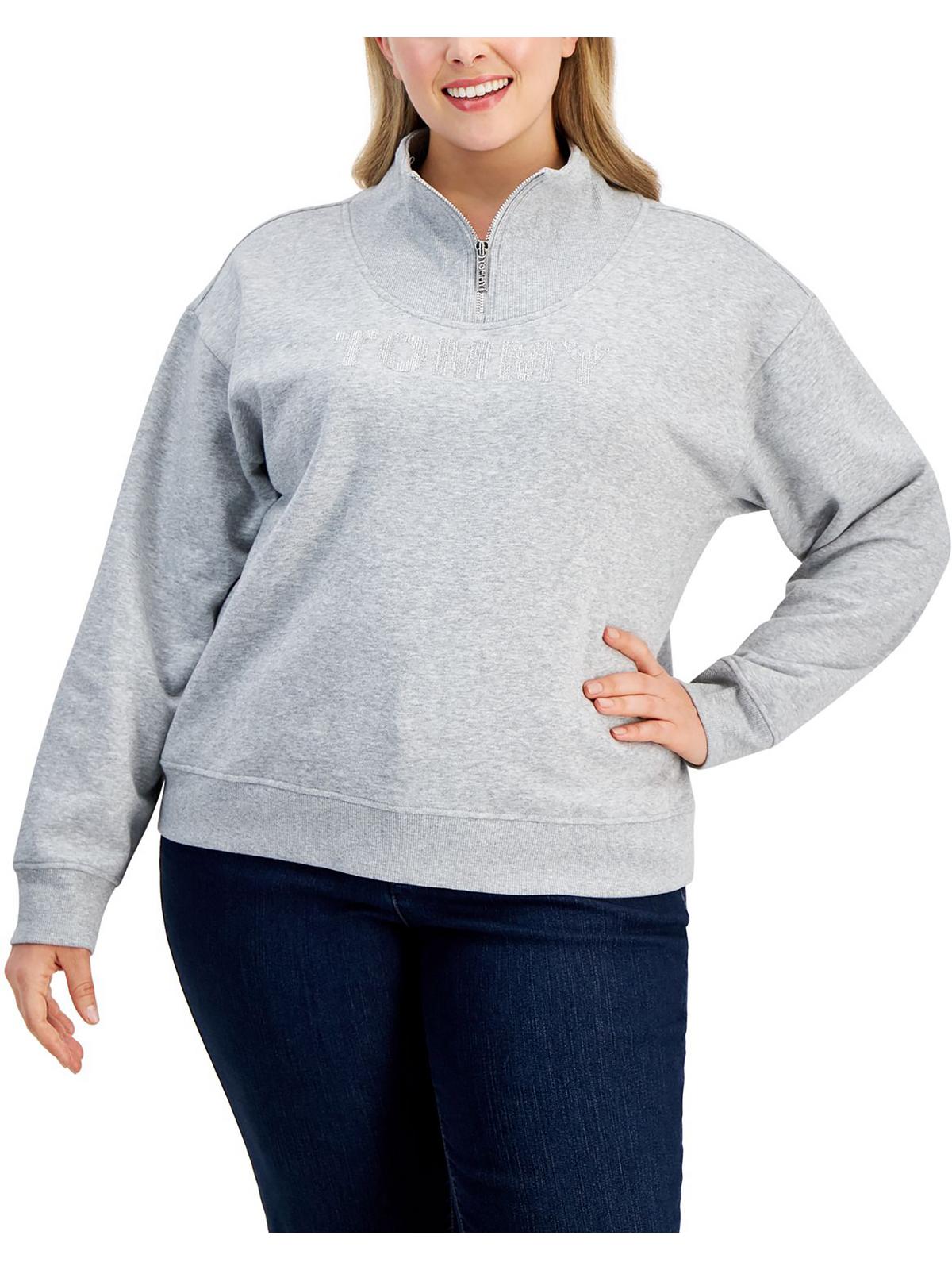 Плюс Женская толстовка с длинными рукавами и логотипом Tommy Hilfiger, цвет stone grey heather
Плюс Женская толстовка с длинными рукавами и логотипом Tommy Hilfiger, цвет stone grey heather