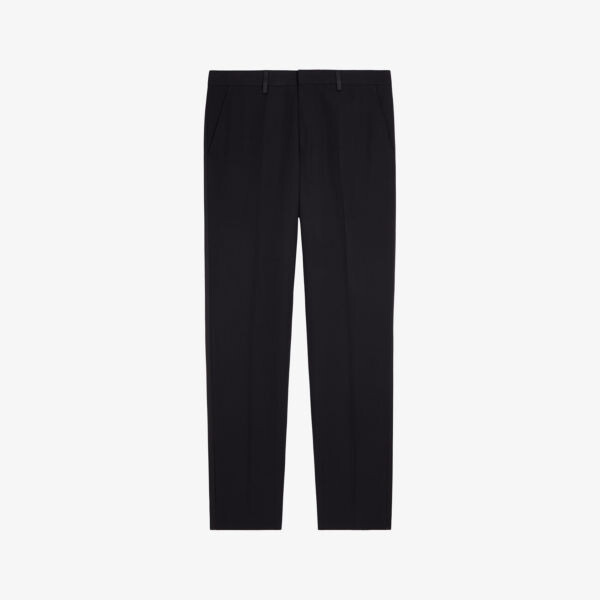 Прямые шерстяные брюки классического кроя The Kooples, черный
Прямые шерстяные брюки классического кроя The Kooples, черный