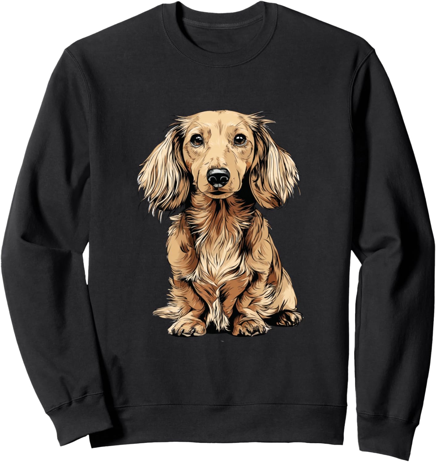 Толстовка с изображением длинношерстной светловолосой таксы Whyitsme Design, черный
Толстовка с изображением длинношерстной светловолосой таксы Whyitsme Design, черный