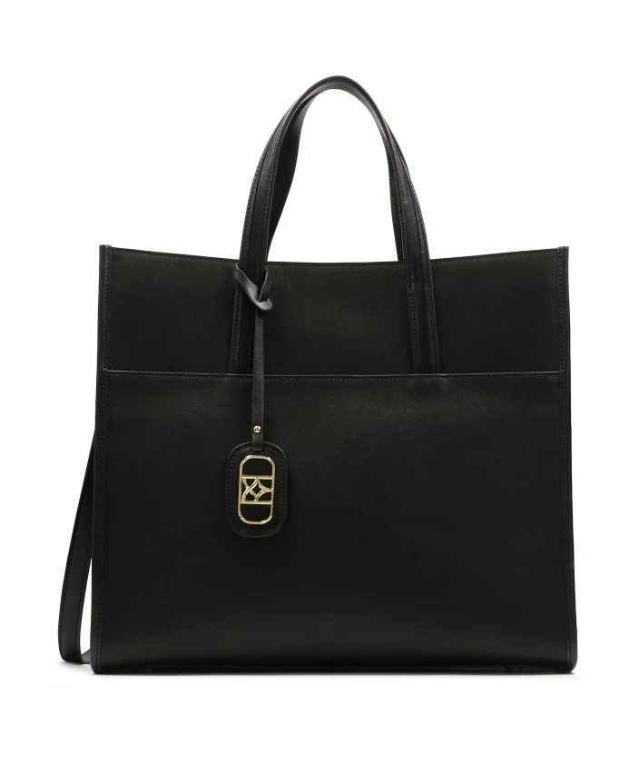 Классическая большая сумка через плечо. Kazar, черный 
Классическая большая сумка через плечо. Kazar, черный