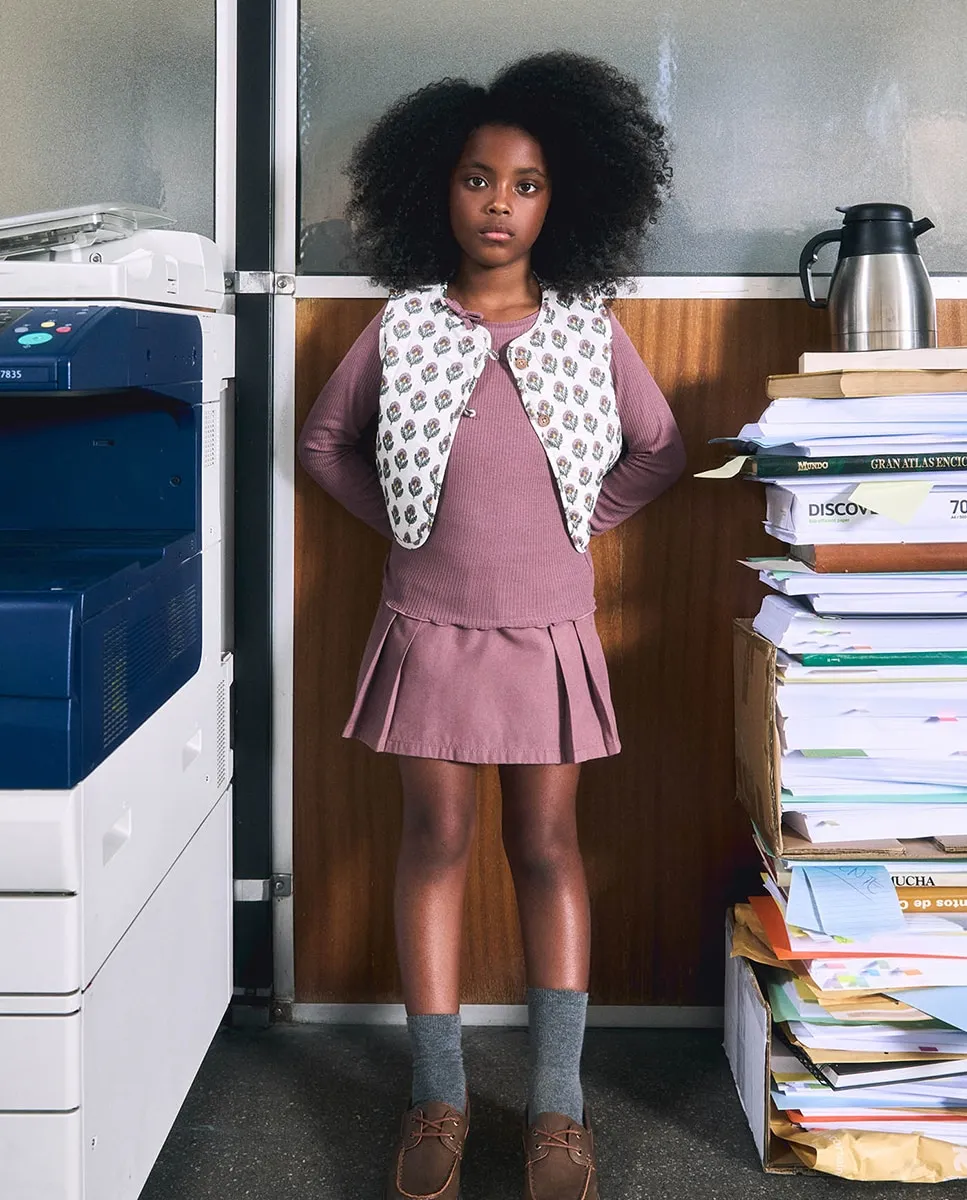 Хлопковая юбка-брюки Sfera, баклажановый
Хлопковая юбка-брюки Sfera, баклажановый