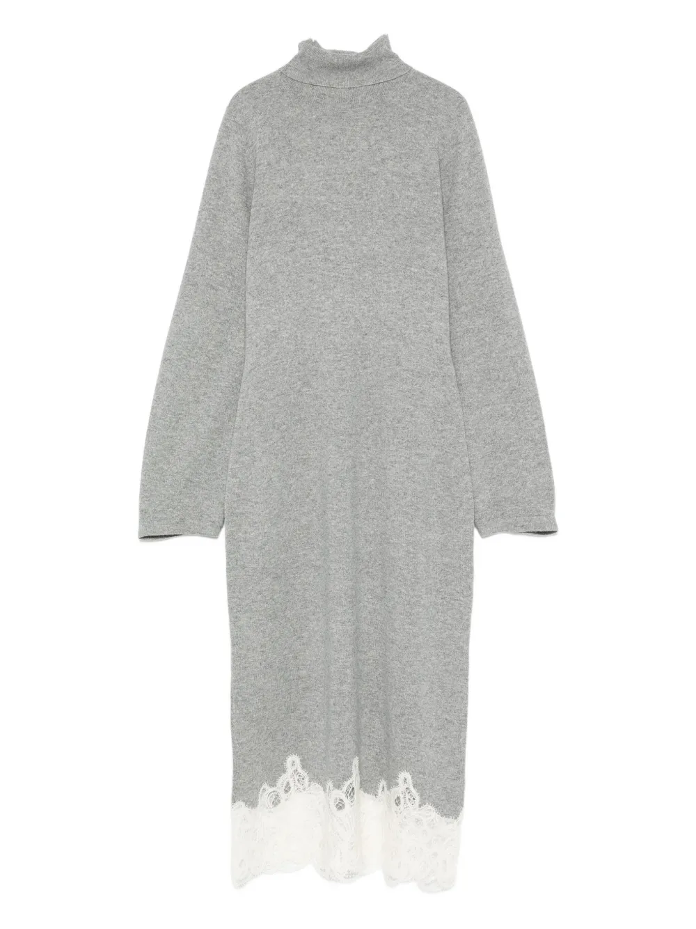 Платье миди с высоким воротником и кружевом Fabiana Filippi, серый
Платье миди с высоким воротником и кружевом Fabiana Filippi, серый