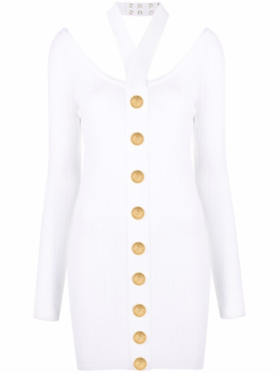Balmain платье с открытой спиной, белый
Balmain платье с открытой спиной, белый