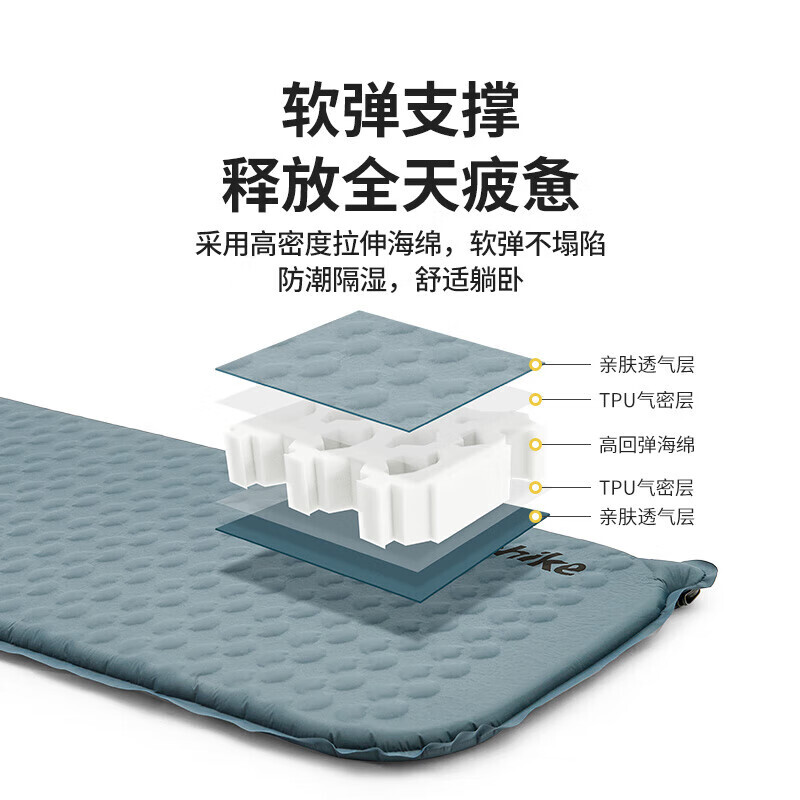 NatureHike Feather Bone Sponge Автоматический надувной влагостойкий коврик для кемпинга на открытом воздухе Square-Phantom Grey CNK2300DZ013
NatureHike Feather Bone Sponge Автоматический надувной влагостойкий коврик для кемпинга на открытом воздухе Square-Phantom Grey CNK2300DZ013