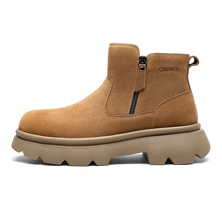 CROWN Теплые короткие зимние ботинки мужские, земляно-желтые
CROWN Теплые короткие зимние ботинки мужские, земляно-желтые