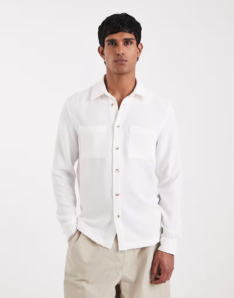 Текстурированная рубашка цвета «кремовый» Asos Design
Текстурированная рубашка цвета «кремовый» Asos Design