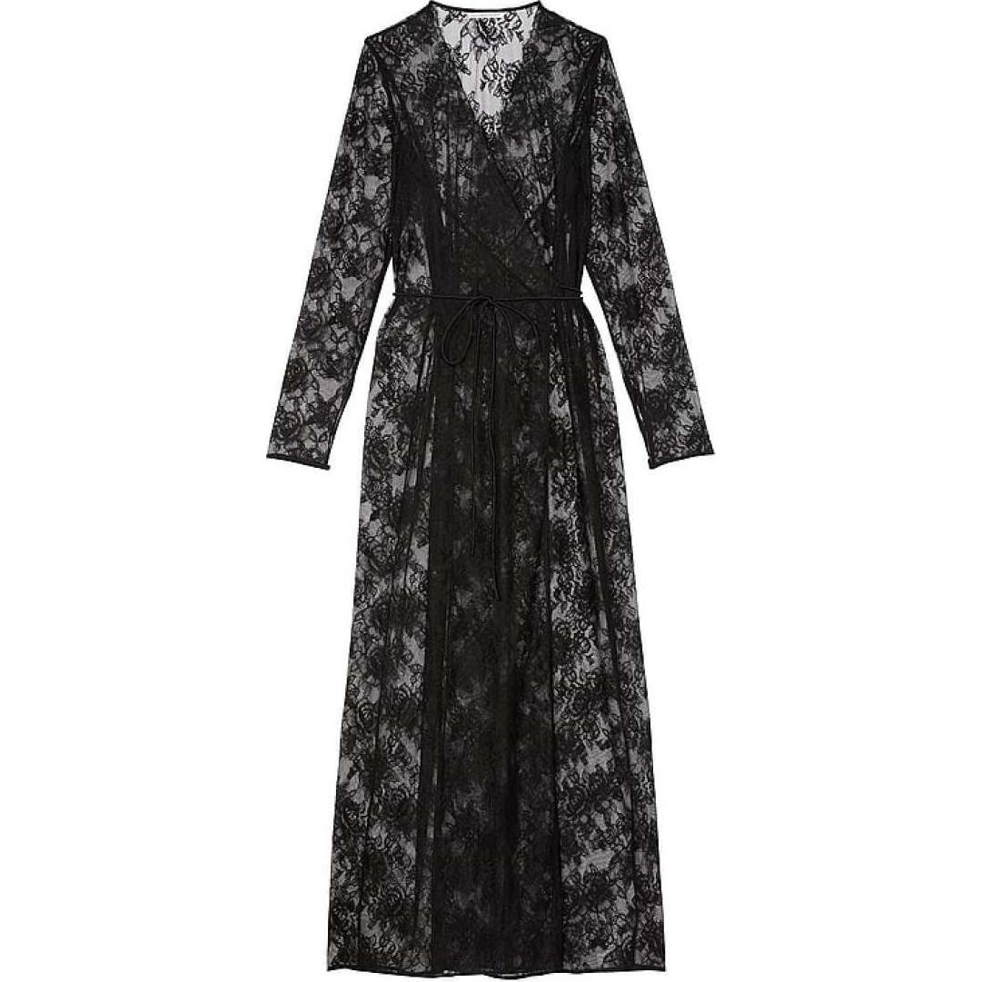 SEXY KI Халат для сна Женский Черный Victoria's Secret
SEXY KI Халат для сна Женский Черный Victoria's Secret