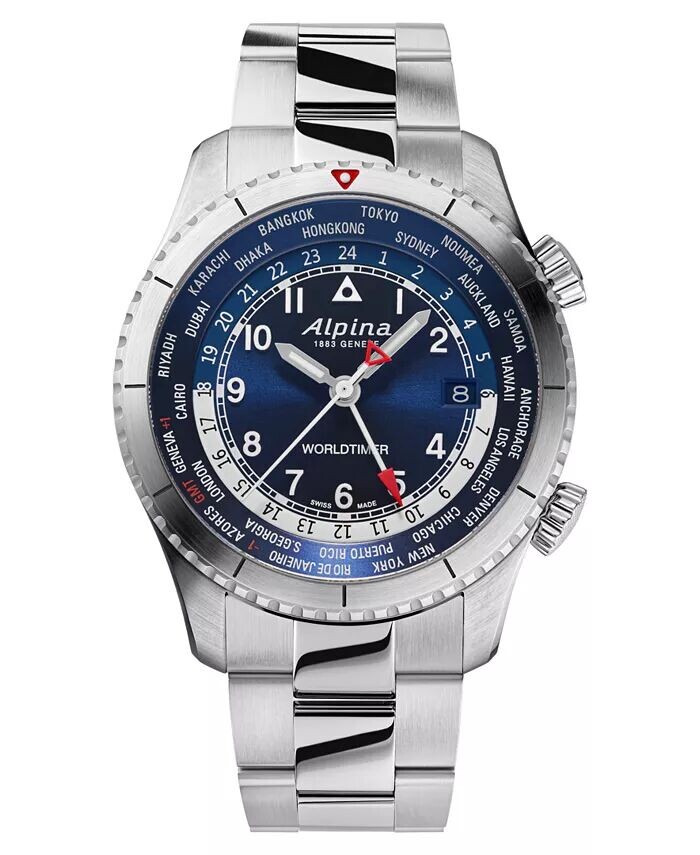 Мужские швейцарские часы Startimer Pilot с браслетом из нержавеющей стали, 41 мм Alpina, серебро
Мужские швейцарские часы Startimer Pilot с браслетом из нержавеющей стали, 41 мм Alpina, серебро