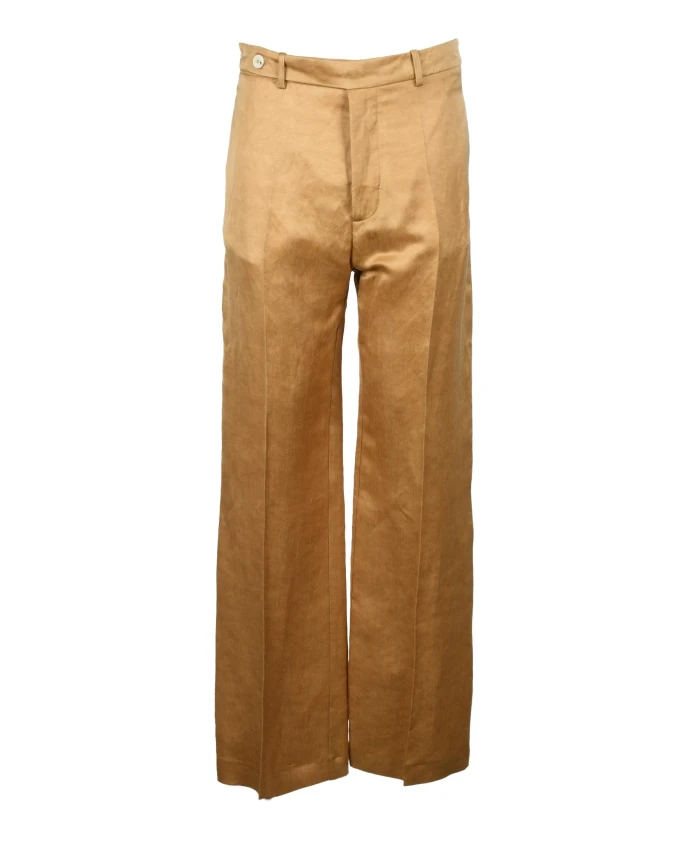 Льняные брюки из купро Alysi, коричневый
Льняные брюки из купро Alysi, коричневый