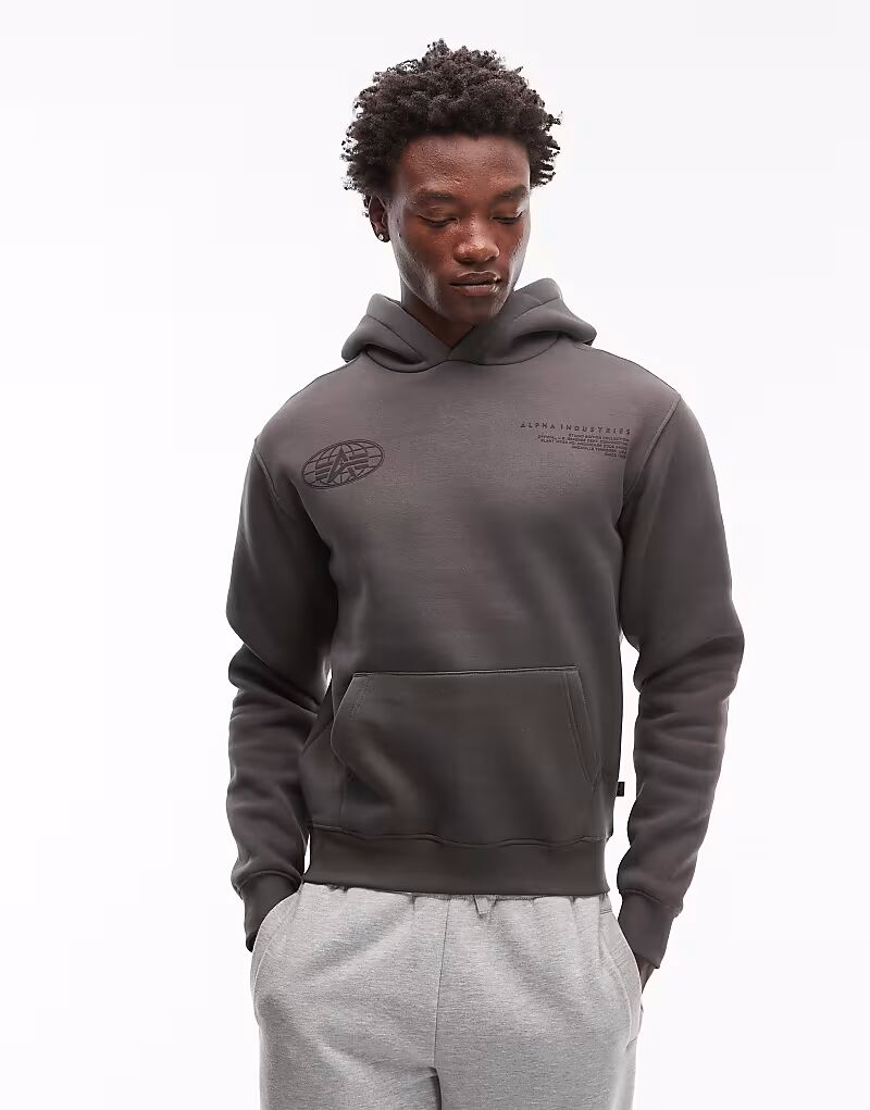 Толстовка с принтом логотипа в сером цвете Alpha Industries
Толстовка с принтом логотипа в сером цвете Alpha Industries