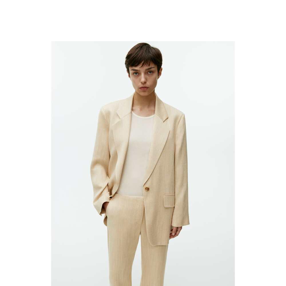Женский повседневный пиджак Arket на одной пуговице, бежевый
Женский повседневный пиджак Arket на одной пуговице, бежевый