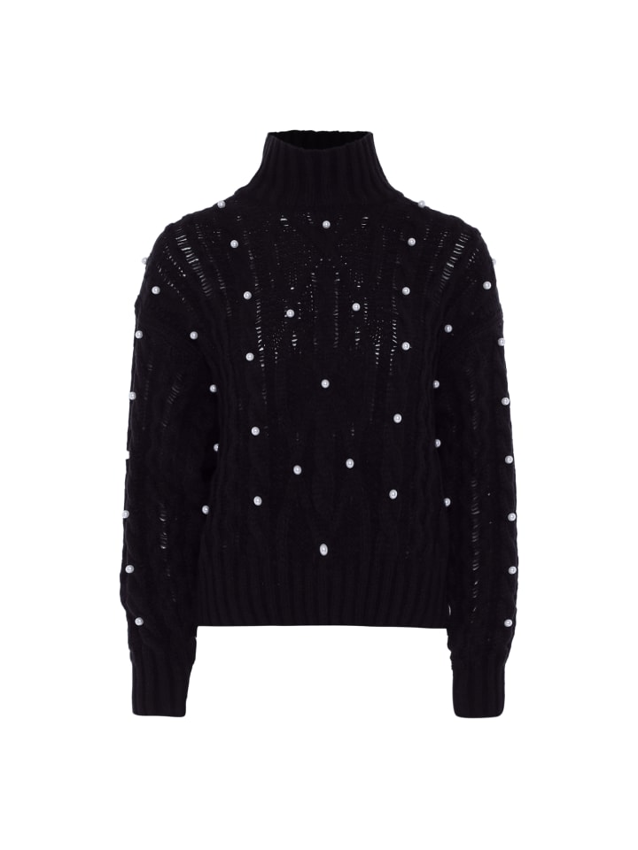 Женский свитер с жемчугом в ЧЕРНОМ цвете faina
Женский свитер с жемчугом в ЧЕРНОМ цвете faina