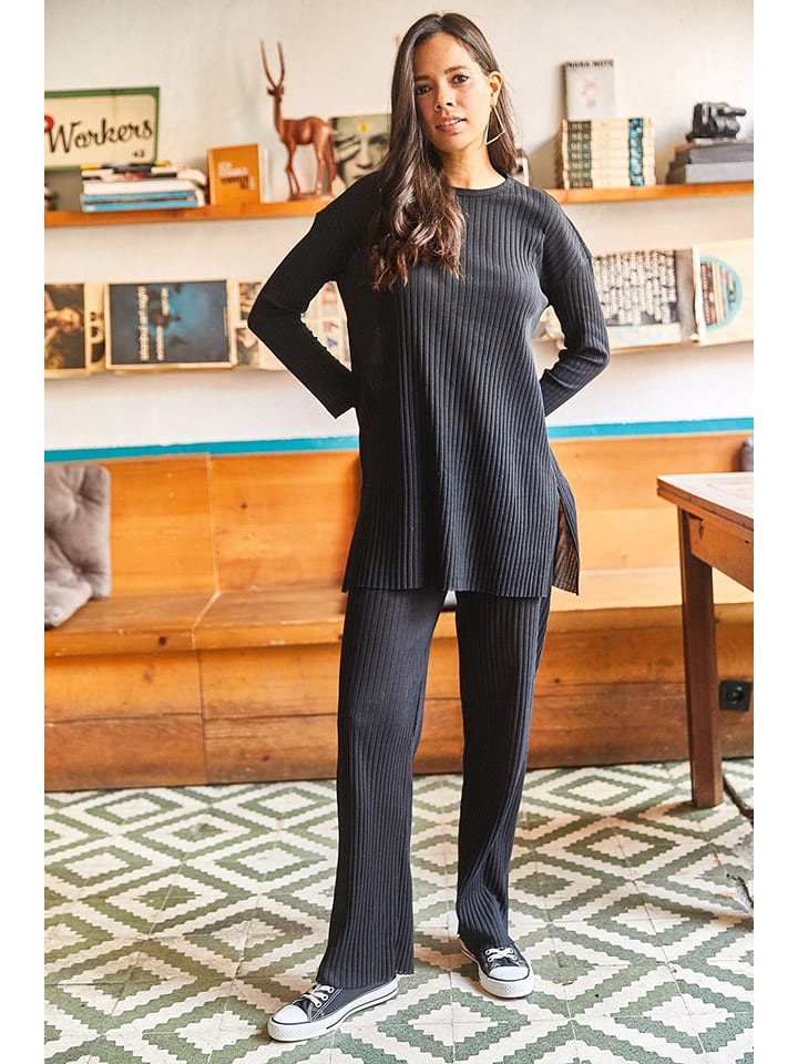 Тканевые брюки Olalook, черный 
Тканевые брюки Olalook, черный